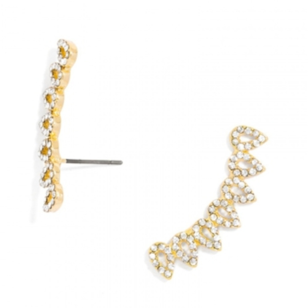 Baublebar Pave Droplet Ear Crawlers Earrings *NWT